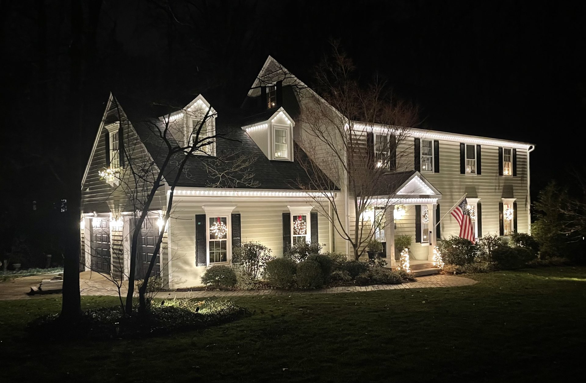 12mm RGB permanent Christmas lights set to warm white (yes, it's possible)